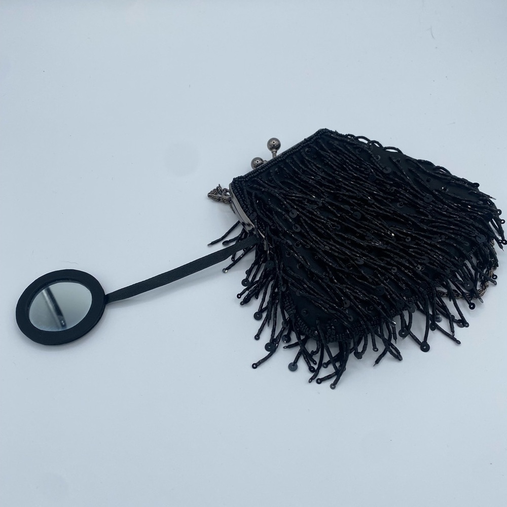 Valerie Stevens Black Beaded Clutch - Picture 5 of 10